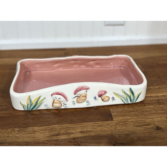 Vintage Antique Vernon Fantasia Walt Disney Mushroom Bowl 1940 Dish Planter Tray - Picture 7 of 14